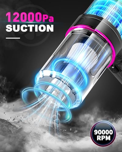 12000Pa-Strong-Suction-Wireless-Handheld-Car-Vacuum-Cleaner-5000mAh-High-Power-4-in-1-Vacuum-Cleaner-and-Air-Duster-120W-Portable-Vacuum-for-Car-Office-Pet-and-Home 12000Pa Strong Suction Wireless Handheld Car Vacuum Cleaner 5000mAh High Power 4 in 1 Vacuum Cleaner and Air Duster 120W Portable Vacuum for Car Office Pet and Home