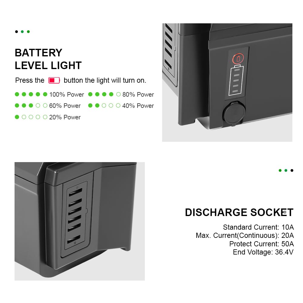 YOSE POWER Ebike Akku 48V 11.6Ah/14Ah SF-06S Batterie JCEB480-11.6 für 48V 250W / 350W /800W Motor passt auf Down Tube E-Bike Elektrofahrrad mit Ladegerät für Phylion Fischer Ebike