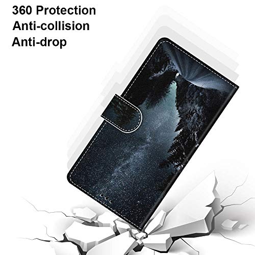 TOUCASA for mi Redmi Note 10 Pro/Note 10 Pro Max Case,Creative Painted Wallet Case PU Leather Flip Magnetic Colourful Kickstand Card Slots Folio Protection Case (Mountain Road) - Image 4