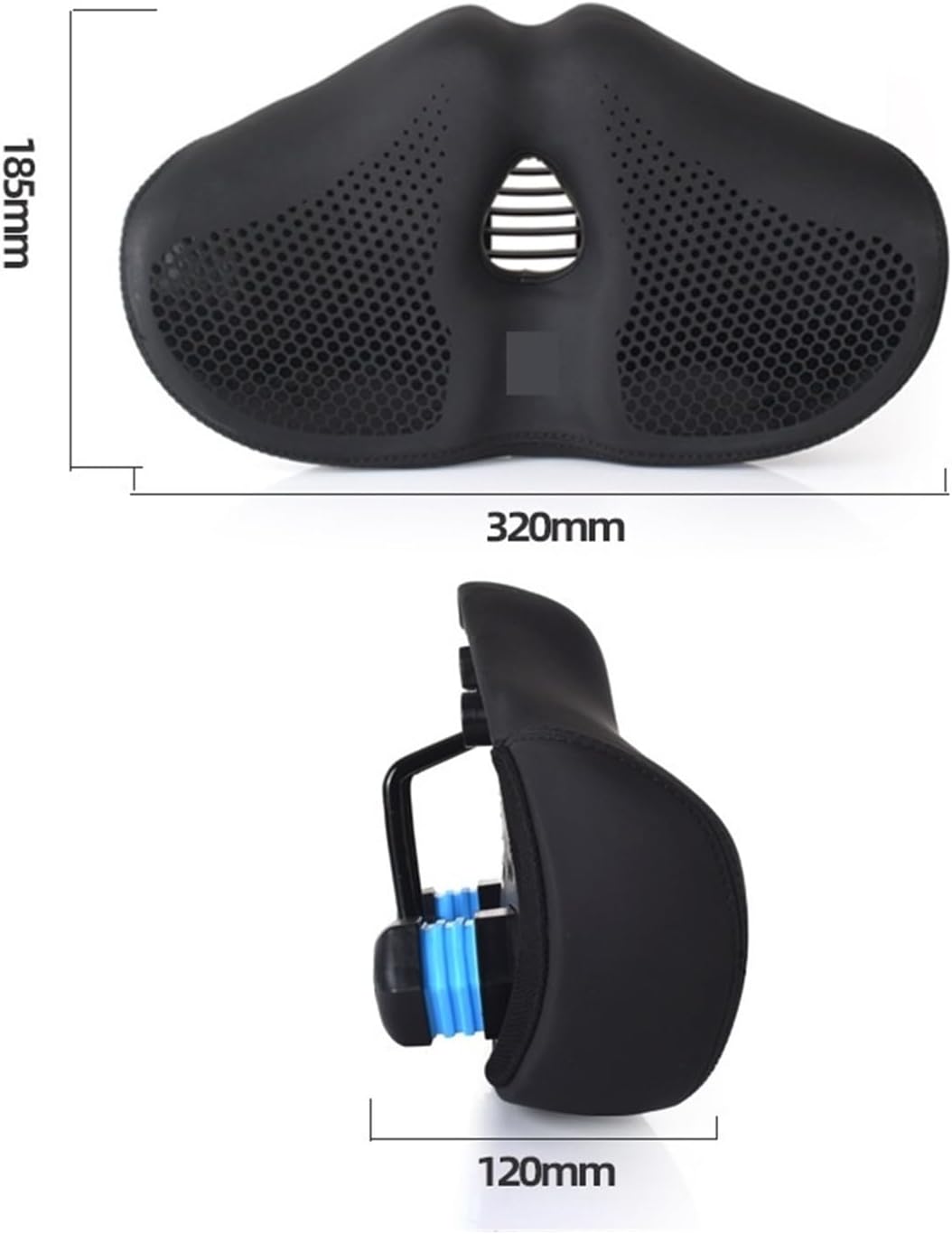 Noseless Oversized Bike Seat Cushion - Extra Padded & Wide Ergonomic Design, Pain-Free Comfort for Peloton Bikes, Men & Women