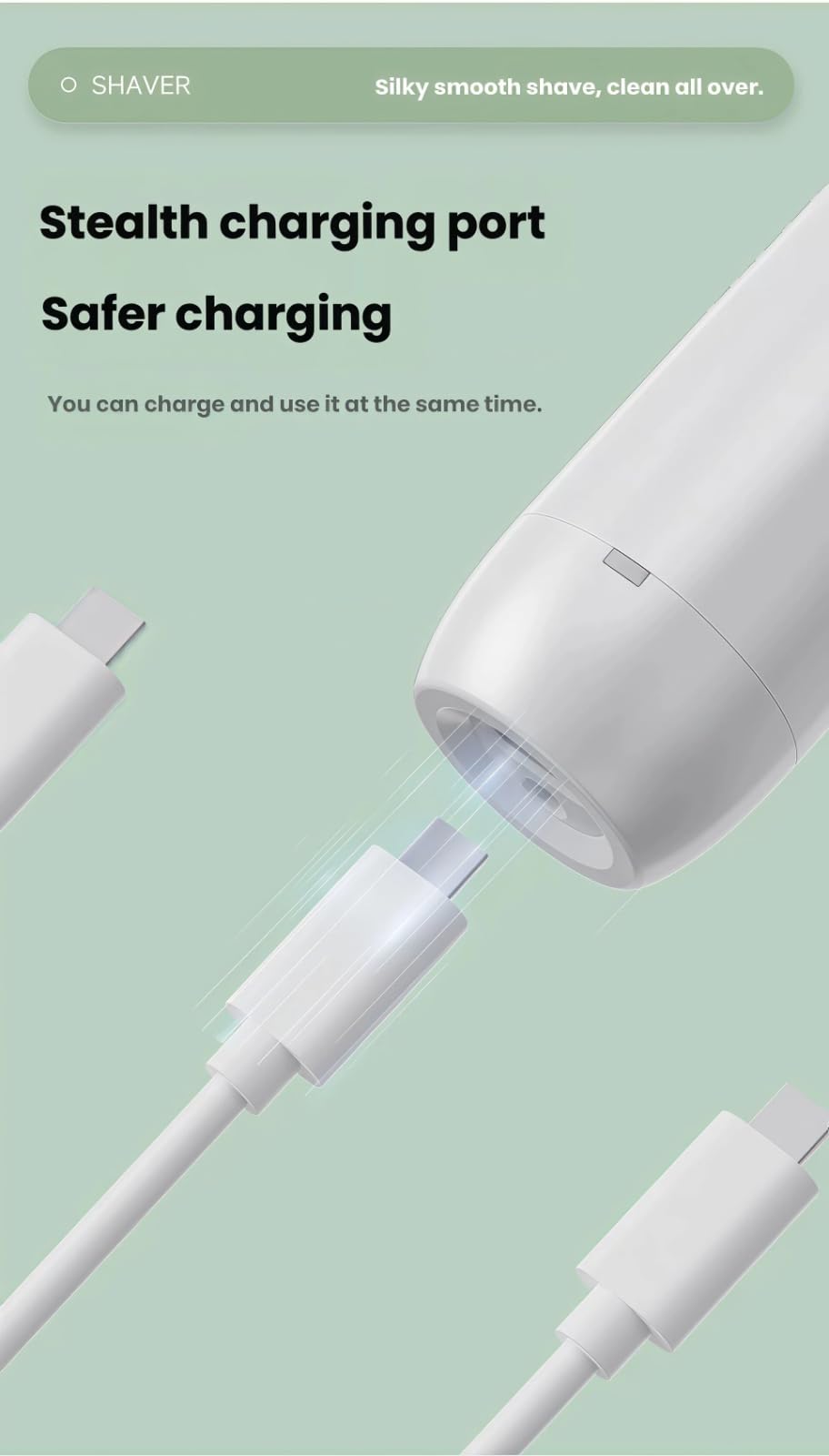 Afeitadora eléctrica 4 en 1 para mujer, recortadora de bikini de carga inalámbrica sin dolor, con un kit de cuidado de afeitado suave desmontable y multifuncional para cuerpo, cara y zonas íntimas