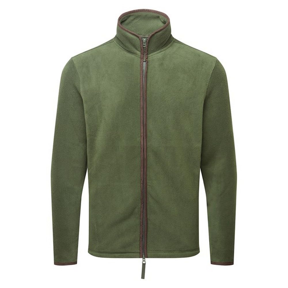 Premier Men's Navy/Brown Artisan Fleece Jacket (Xxl) ()