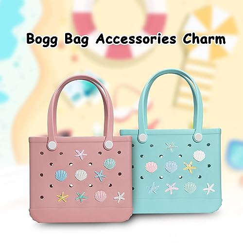 Ocean Charms for Bogg Bag and Simply Southern Tote - Decorative Charm Insert Accessories for Women's Rubber Beach Tote Bag3