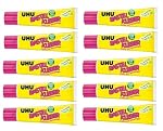 UHU – UHU 47735 Bastelkleber ohne Lösungsmittel, 90 g Tube (10er P