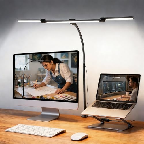ELEPHANTBOAT® Table Lamp for Study Room, USB LED Study Lamp with ...