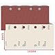 FEIHU 50 Stück 93 x 185mm Schleifpapier Set, 120 Körnung Rechteckiges Schleifpad mit Klettverschluss 8 Löcher Schleifblatt Set für Bosch-Schleifer und Rechteckschleifer