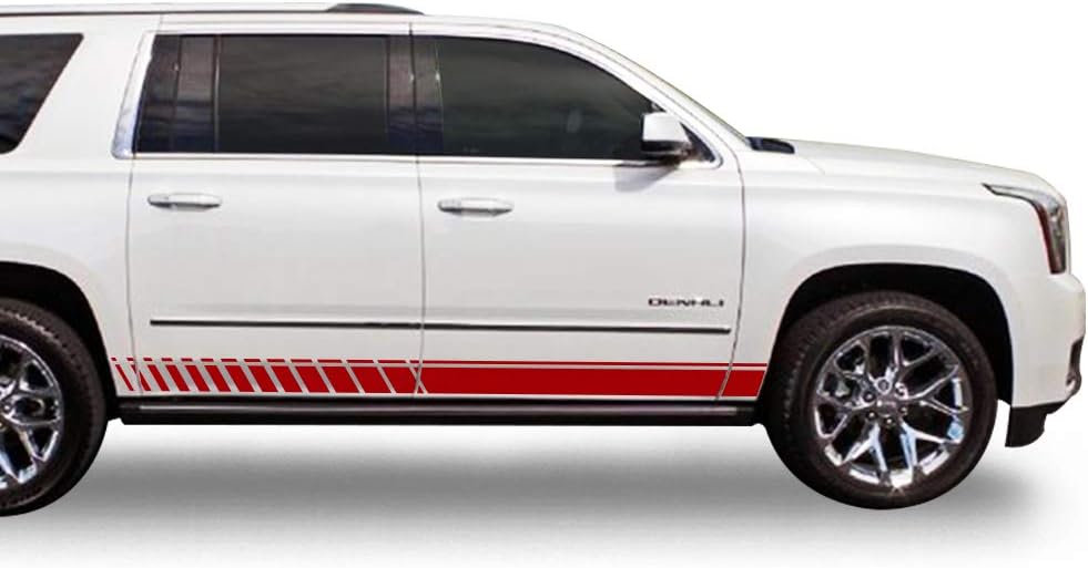 Decal Sticker Vinyl Offroad Racing Stripes Compatible with GMC Yukon XL 2015-2018