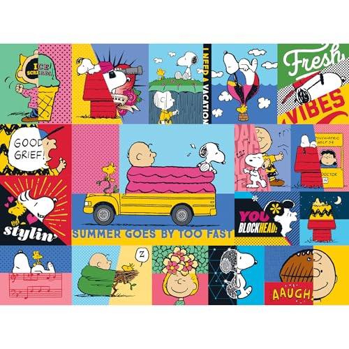 RoseArt - Peanuts - Peanuts Vibes - 300 Piece Jigsaw Puzzle for Adults
