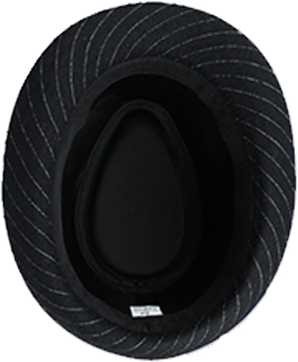 Unisex Classic Manhattan Structured Gangster Trilby Fedora Hat