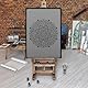 NAKLEO Mandala Große Malschablonen, Durchmesser 56 cm, Glamour Mandala Schablone, Wiederverwendbare Kunststoff Wandschablone DIY, geometrische Mandala-Muster für Malerei Wand Boden Holz Stoff Möbel