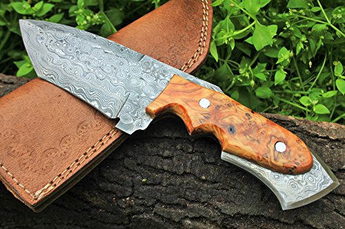 DKC Knives (17 5/18) Sale DKC-85 Tomcat Damascus Skinner Hunting Knife 9" Long 4.5" Blade 11.2oz High Class Looks Incredible Feels Great in Your Hand and Pocket Hand Made