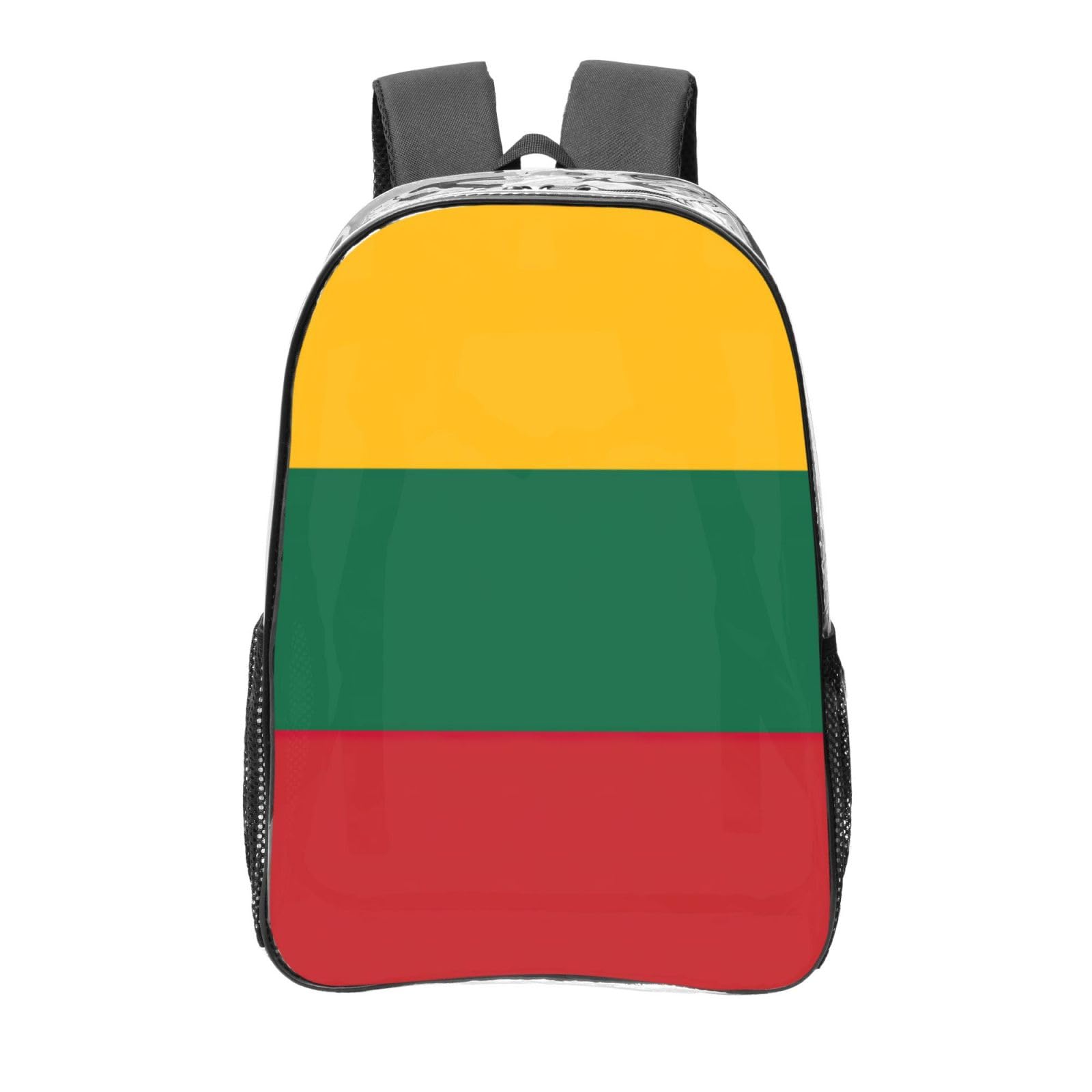 Mochila transparente de Lituania unisex resistente de talla única 8