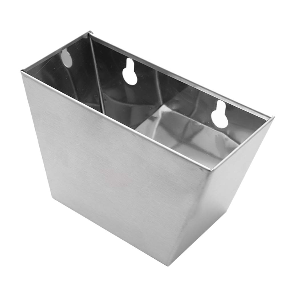 Tongina Metal Cap Catcher Box Beer Cap Holder Warehouse Bar Bottle Wall Mounted with Screws, Silver