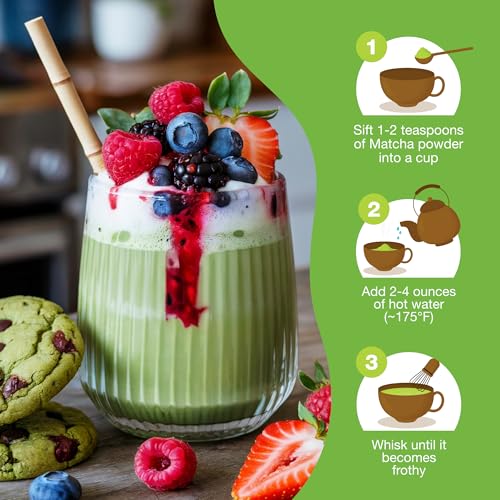 Image of Organic Matcha Green Tea Powder (2.2 Pound) - Certified USDA Organic Matcha Powder for Matcha Latte, Matcha Tea, and Smoothies - Non-Gmo, Antioxidant Rich by Total Tea