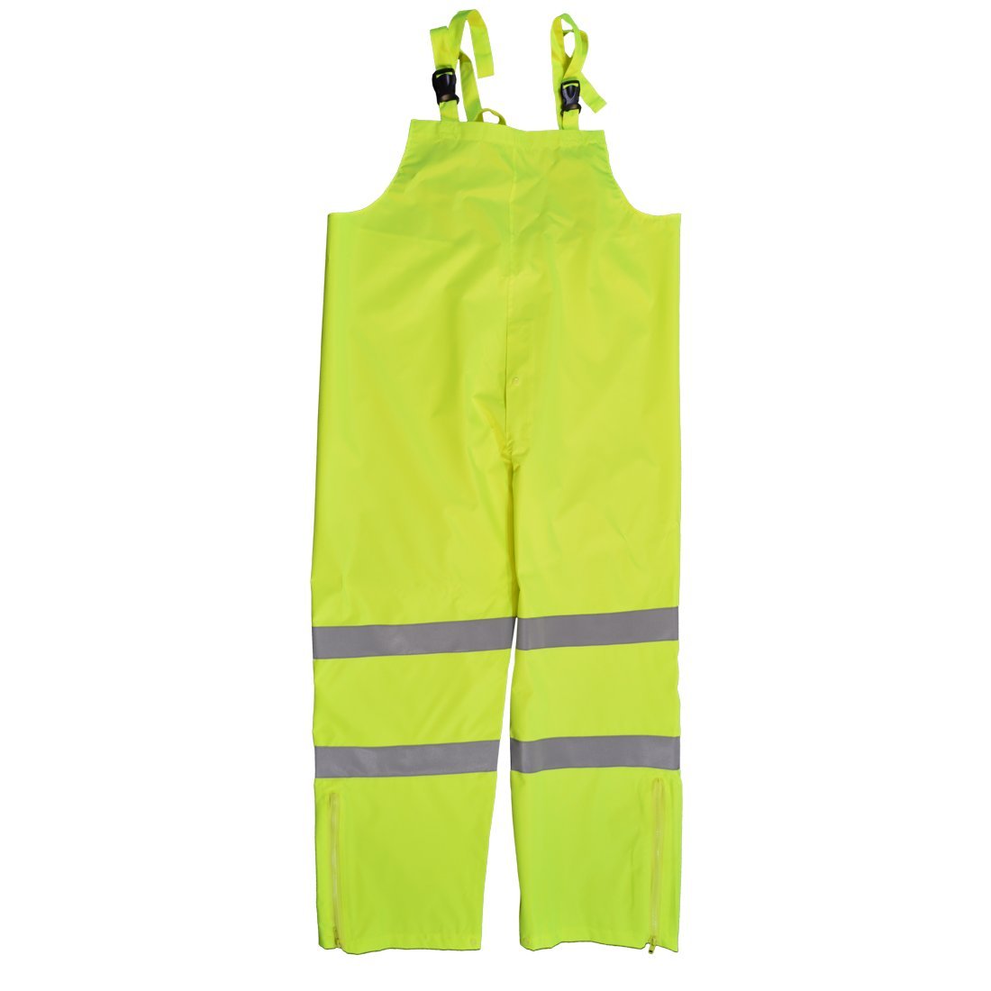 212 Main ANSI Class E Water Proof Bib Rain Pants, Lime Poly Oxford - Extra Large