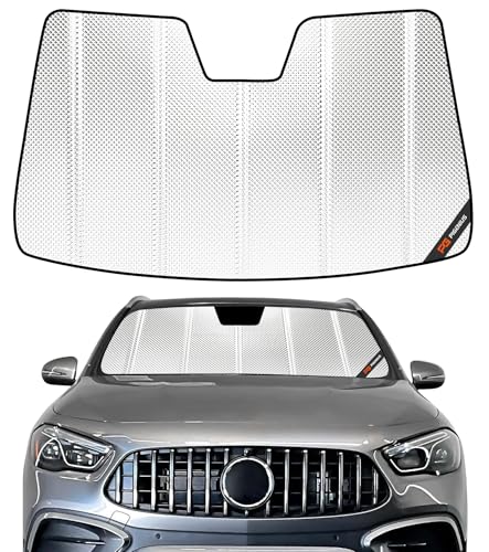 Pigenius Windshield Sun Shade for Mercedes-Benz GLA 2021-2025, Reflective Aluminum Film Front Window Sunshade-B