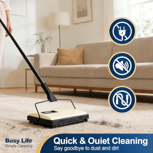 Image of Yocada Manual Carpet Sweeper Cleaner Household Sweeper 1*Extra Brush