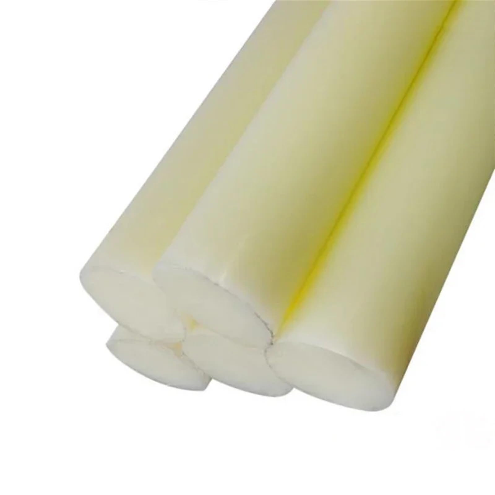 GIJMZY Polyethylene Round Rod 1 Pcs Beige Nylon Rod Plastic Rod Round Rod Wear-resistant Hard Rod Solid Cylinder Diameter 15-45mm Processing Length 500mm(20mm)