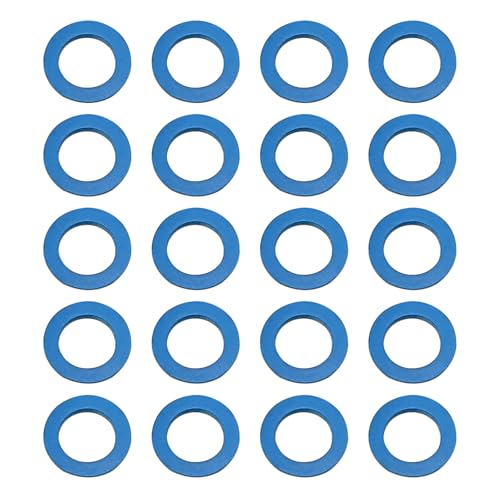 Image of 20 Pcs Lower Unit Drain Plug Seal Gasket, 3 /8-16 Gearcase Lube Oil Drain Screw Washer Replacement for Mercury Outboard Evinude Mercruiser Outdrive Tohatsu 12-19183-3 12-19183Q02 12-19183K02 18-2244