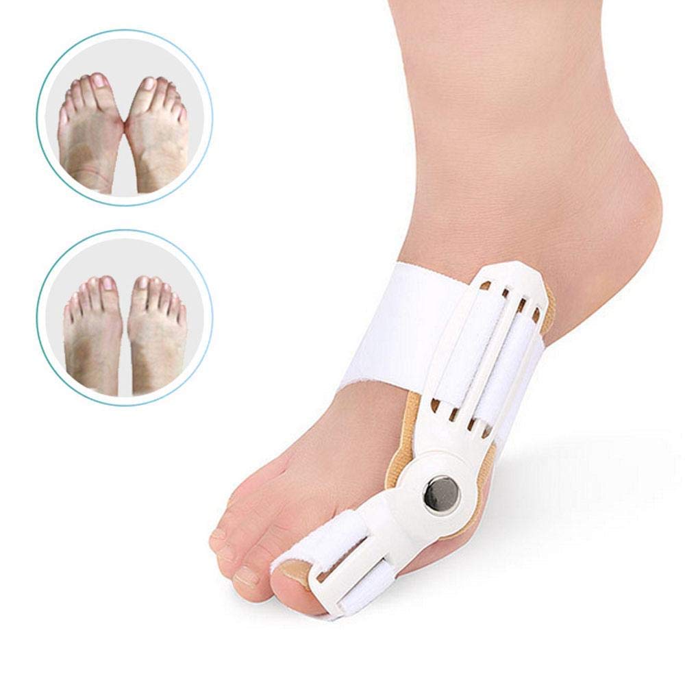 TILEZE 1 Paar Korrektoren und Glätteisen für große Zehen, Schiene zur nächtlichen Linderung von Hallux Valgus Schienen für Frauen und Männer