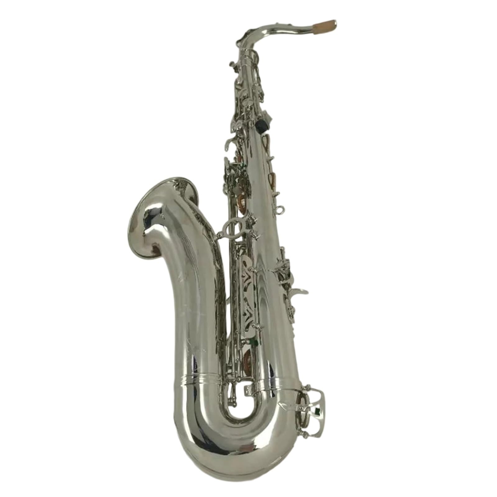 Saksofony Saksofon Tenorowy Srebrny Instrument Dęty Drewniany B Dur Z Futerałem I Innymi Akcesoriami
