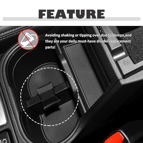 Insertos para portavasos de carro compatible Subaru 2014-2019 miniatura 5