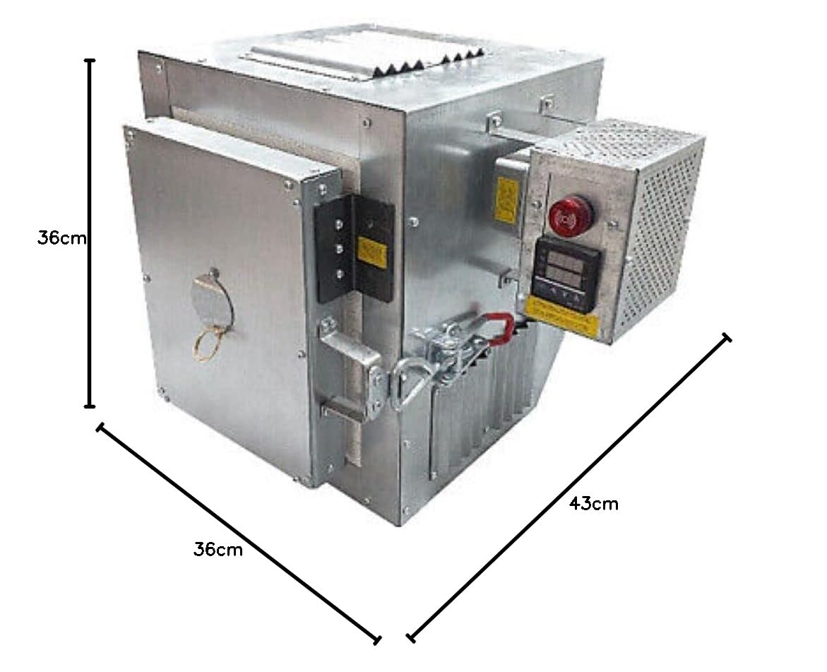 Forno elettrico domestico a cottura continua 1240°C/2264°F con regolatore di temperatura/tempo facile da usare