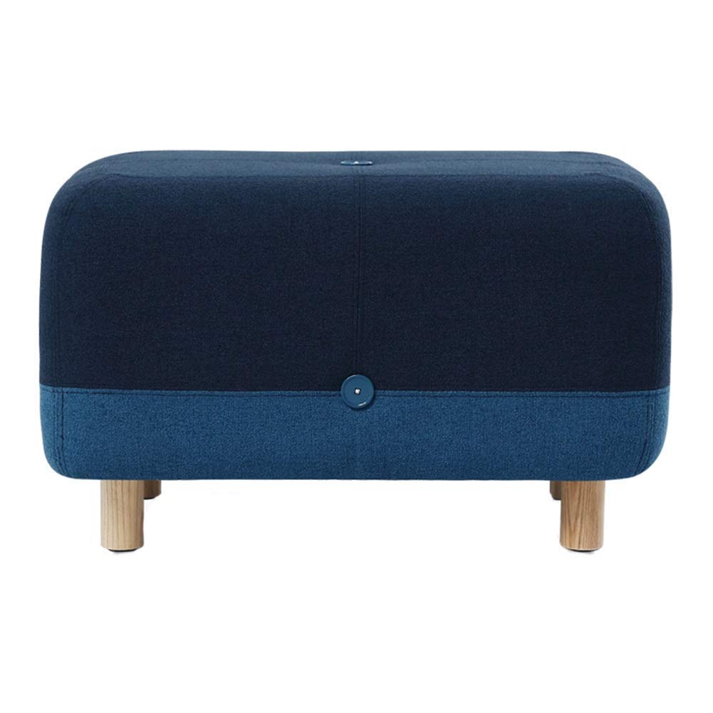 Banc de salon bleu 65x45x40 cm : gagnez de la place avec style
