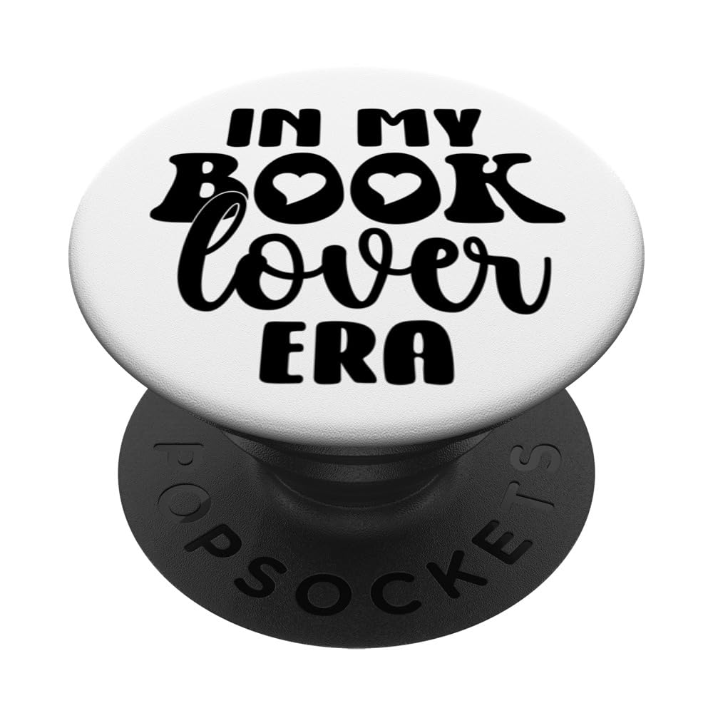 Bookish Funny Book Reading Librarian In My Book Lover Era PopSockets Swappable PopGrip