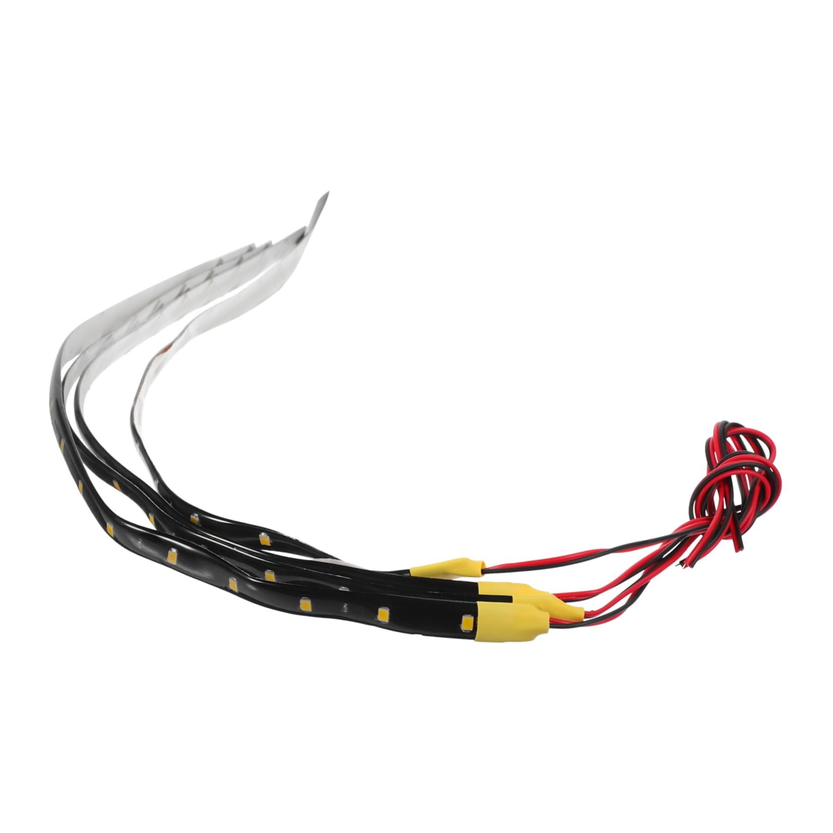 HOLIDYOYO 4pcs LED Strip Lights for Car Interior Decoration Easy Installation Light Strips for Truck Golf Cart and Home Use Adhesive