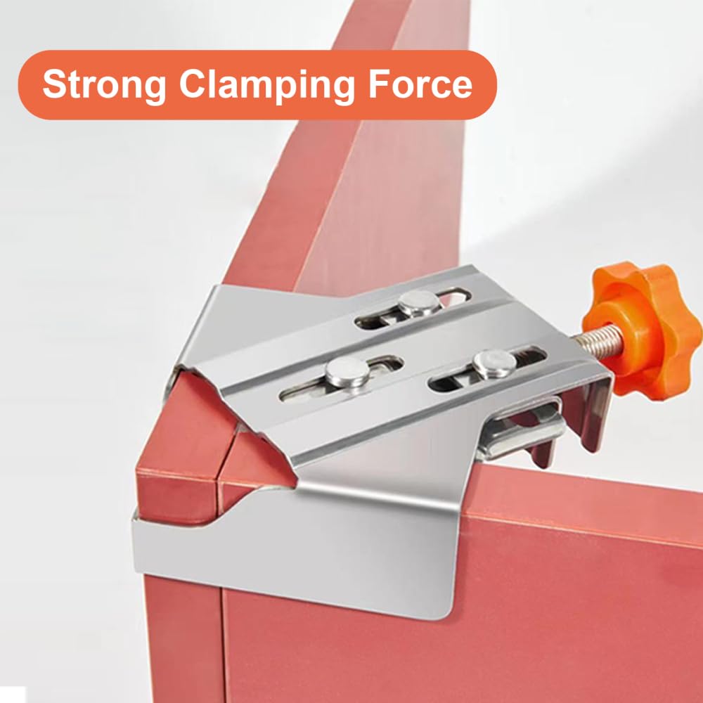 Lot De 2 Pinces D'angle à 90° En Acier Inoxydable Avec Mâchoire Pivotante Réglable Pour Le Travail Du Bois, L'encadrement Photo, Le Soudage, L'armoire De Perçage