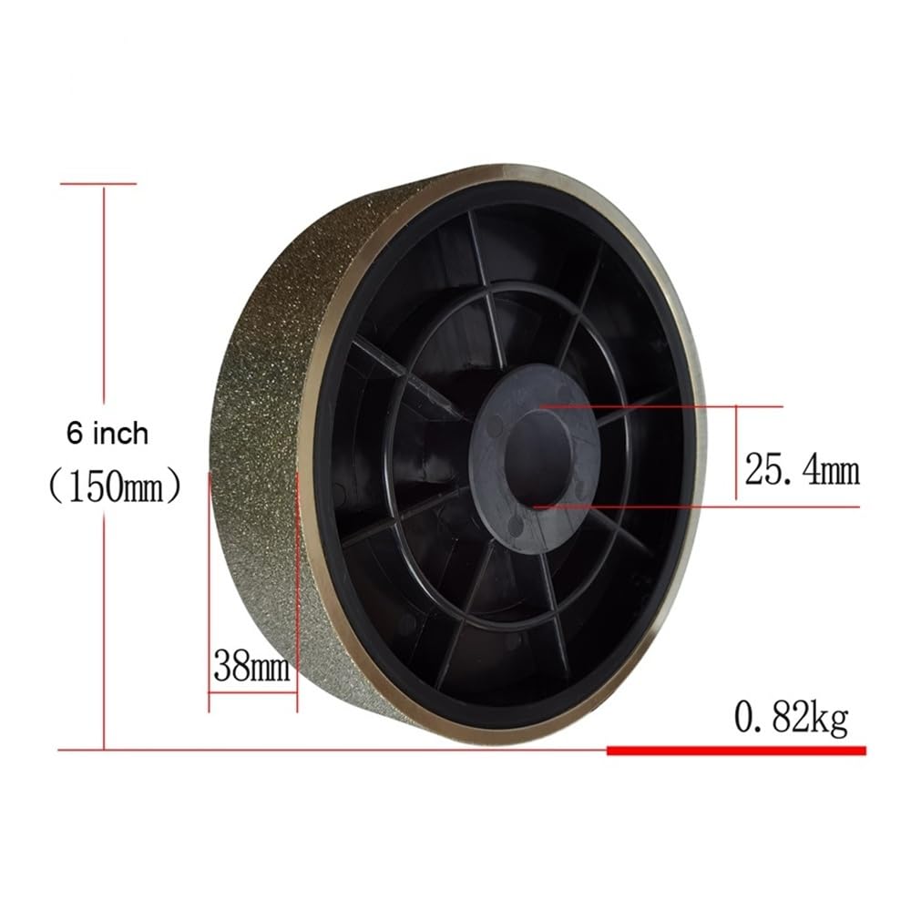 6 Inch Electroplated Diamond Alloy Grinding Wheel, 150mmx38x25.4mm Diamond Grinding Wheel, Diamond Disc Grinding Wheel(600)