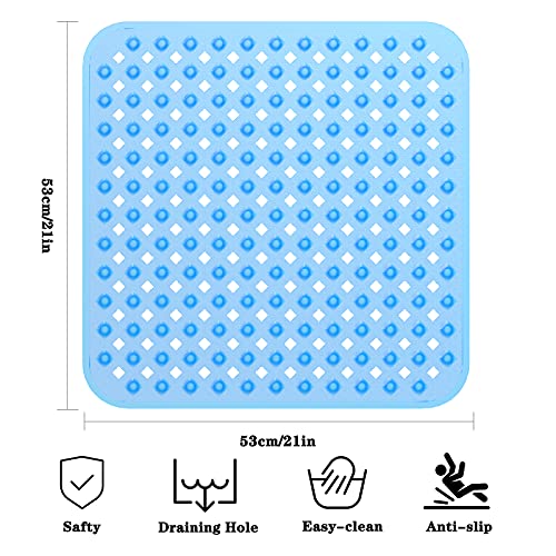 Duschmatte XIYUNTE rutschfest 53×53 cm für Dusche und Badewanne
