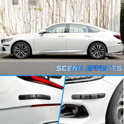 Image of Janvitha Set of 2 Car Bumper Safe Guard Strips, Universal Front Rear Bumper Protector Anti-Collision Anti-Scratch for All Cars and Trucks (2 * 1, Black)