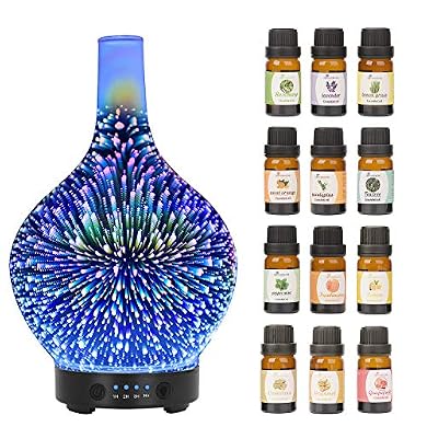 Umidificatore A Ultrasuoni Beautural 1.3L – Diffusore Oli Essenziali, 7 Colori LED, Spegnimento Automatico, Silenzioso