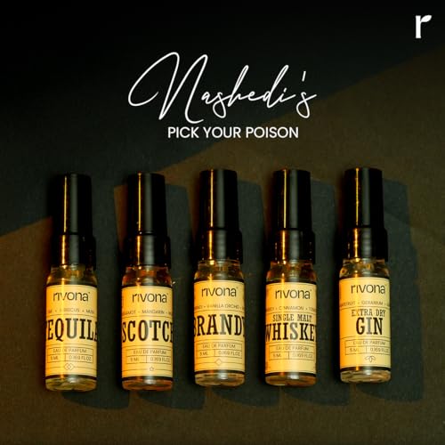 Image of Rivona Perfume Shot Trial Pack | Long-Lasting Perfume Sprays for Men & Women | Travel-Friendly Fragrance Set | Floral, Fruity & Fresh Scents | Ideal for Gifting & Daily Use | Set of 5 (5ml each)