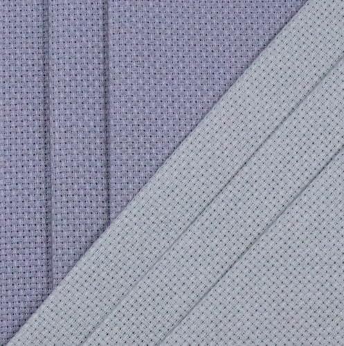 Image of KCS 4 /6 pc of 12 inch x 18 inch(30cmx45cm) 16 Count Cotton Aida Cloth Cross Stitch Fabric (6 pc,Light Grey+Light Steel Grey)