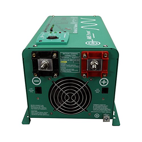 AIMS POWER PICOGLF12W12V120AL Green 1250W Power Inverter Charger with Transfer Switch (12VDC to 120VAC) - Thumbnail 3