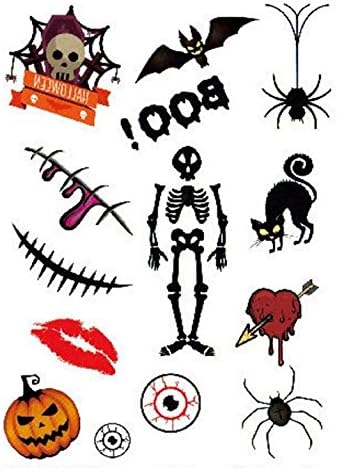 Honeysuck Funny Water Film Paper Halloween Tattoo Stickers