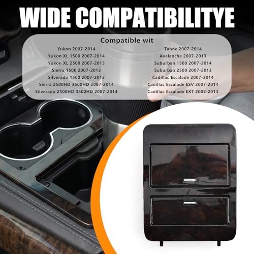 Portavasos para consola central GMC Yukon Sierra Silverado 2007-2014 miniatura 2