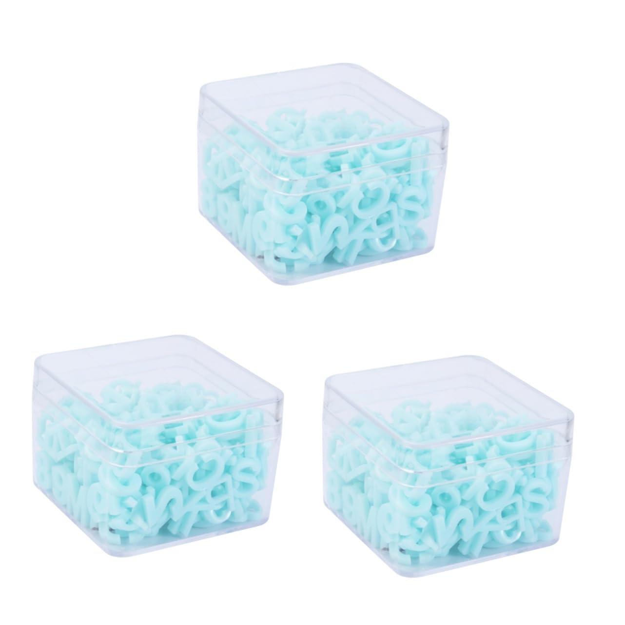SEWACC Lot De 3 Perles Alphabet en Acrylique pour Garçons Et Filles Jouets Éducatifs pour La Fabrication De Bracelets Figurines en Résine 200 Pièces X 3