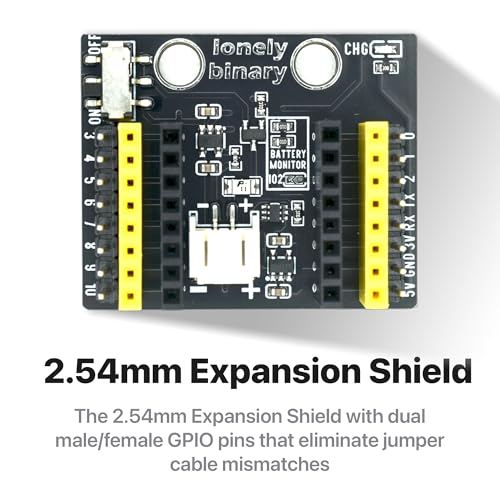 Image of Lonely Binary 3-Pack ESP32-C3 OLED WiFi BLE LiPo Shield for Arduino IDE | Built-in OLED, WiFi + BT 5.0 LE; 3 shields: 2.54mm, screw & non-screw terminal; LiPo UPS charging, 3.3V; battery monitor pads