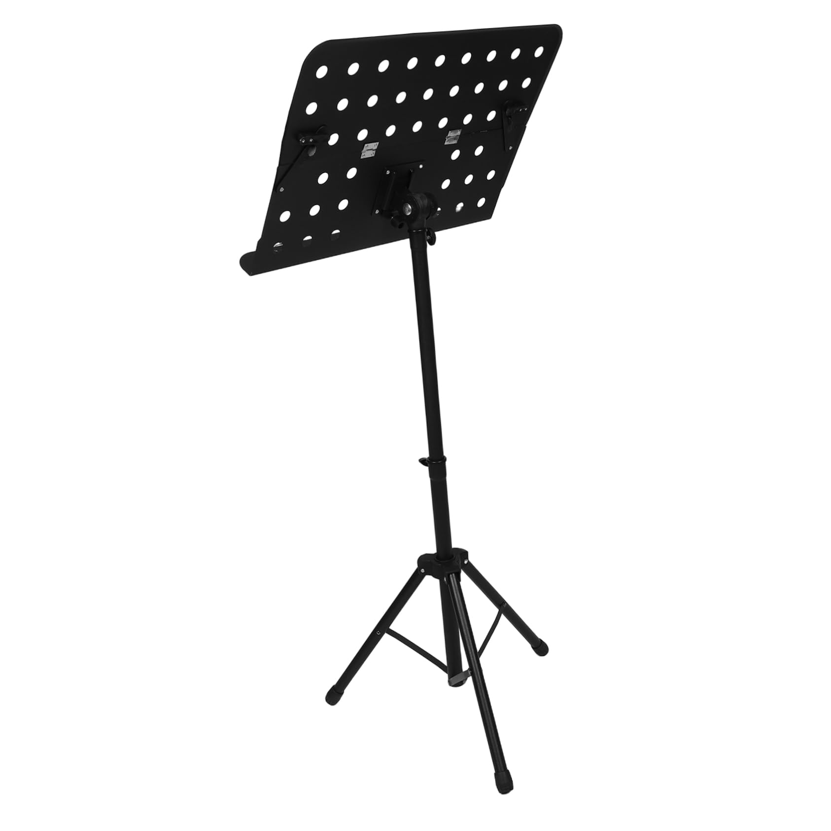 Schwarzer, Klappbarer Notenständer Höhenverstellbar für Musik | Kunststoff und Eisen, Tragbar für Probe und Auftritt, für Band Ensemble und Piano