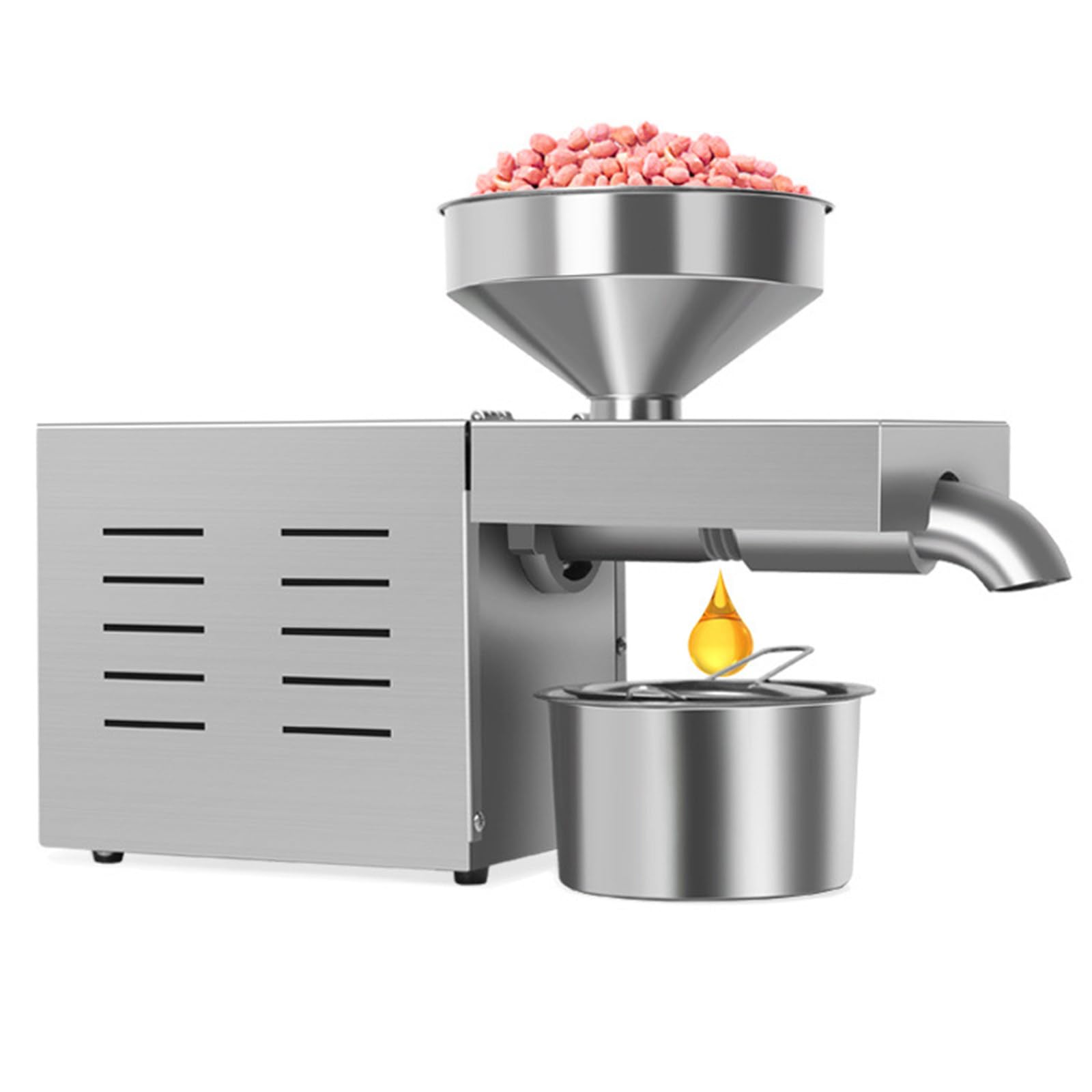 LYFDPNHeat Cold Home Oil Press Machine for Pressing Olive Oil Coconut Oil Soy Bean Press Machine High Oil Extraction Maker