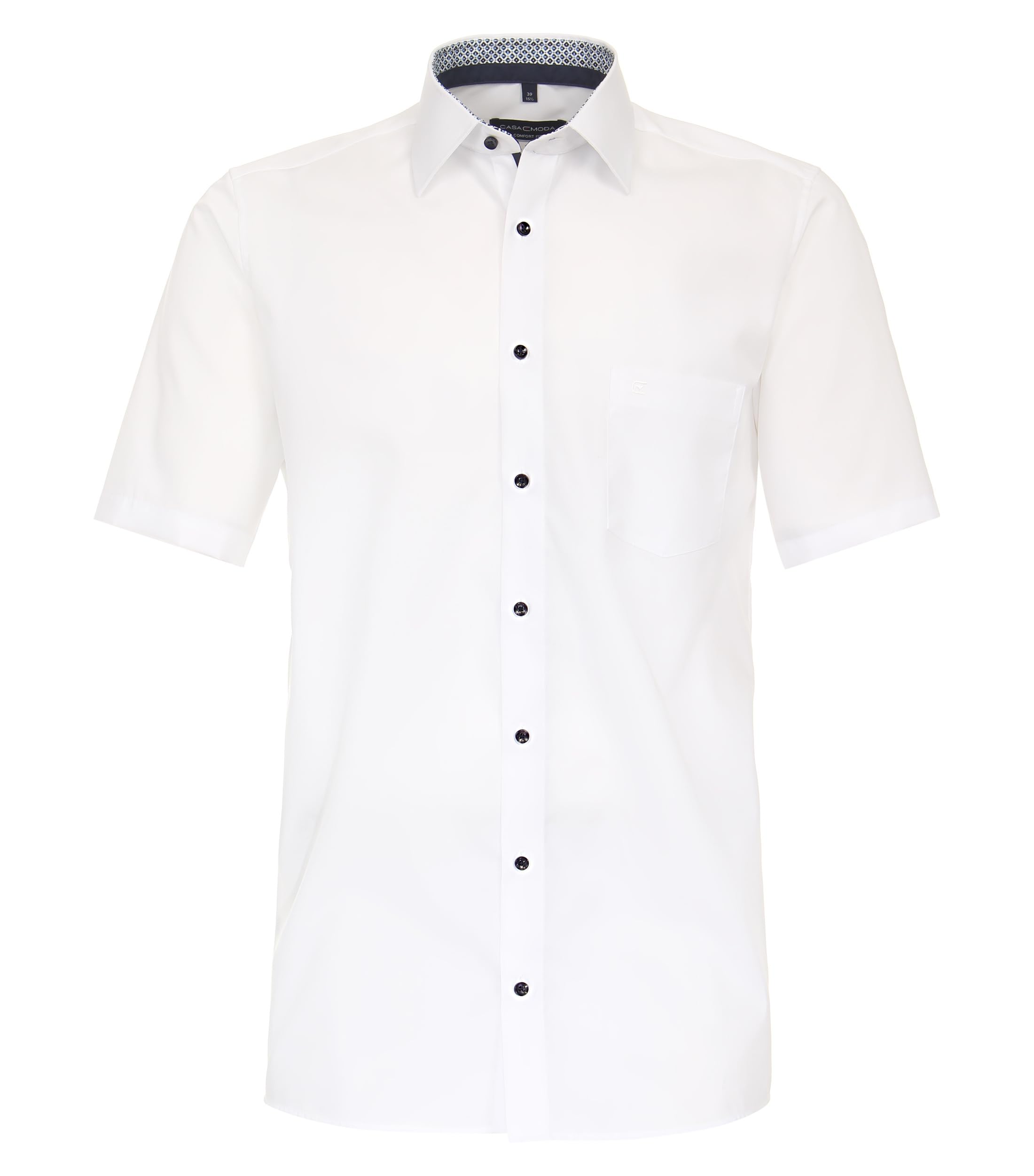 CASAMODA Businesshemd Kurzarm Uni Comfort Fit