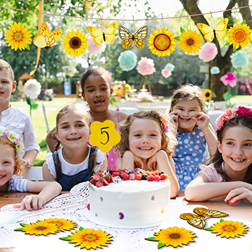 Amyhill 27 Pcs Summer Hanging Wooden Ornament Set Summer Tree Ornaments Sunflower Butterfly Pendant Hanging Tags Decorations Embellishments Wood Cutouts With String For Holiday Party Favor Supplies #TOP6