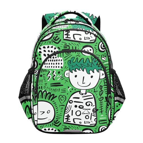 KLL Mochila casual de dibujos animados para adolescentes, bolsa de juguetes, para adolescentes, niños, casual, para hombro, tamaño M, mochilas escolares para niños de 12 años