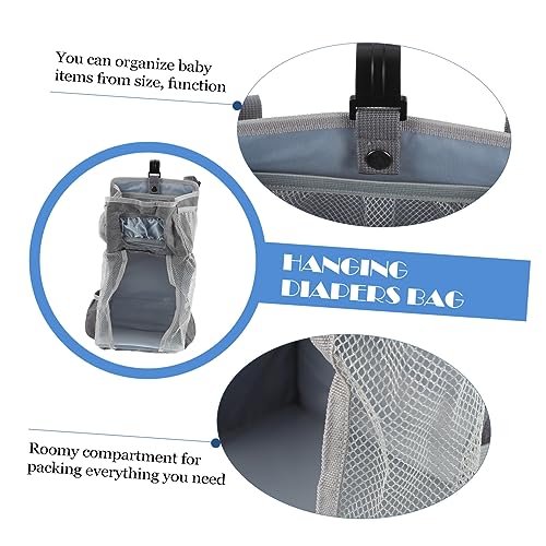 Organizador para pañales colgante para cuna miniatura 6