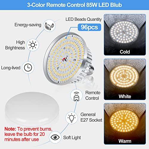 Emart Softbox Lighting Kit,16"X16" Soft Box And 3 Colors Temperature 3000-5500K 85W Led Light Kit With Remote,Professional Softbox Photography Light Kit For Portrait,Video Recording, Filming(1Pack) #TOP2