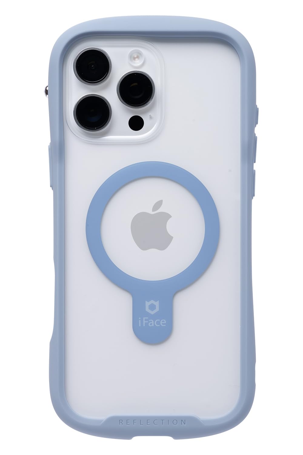 iFace Reflection iPhone 16 Pro Max ケース MagSynq クリア 強化ガラス(ペールブルー)